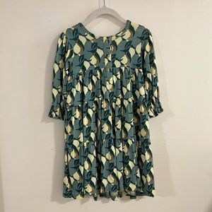 Kate quinn / 18-24M / Long sleeve prairie dress / Lemons